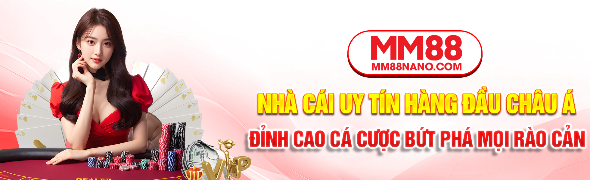 Banner khẳng định tên tuổi thương hiệu MM88